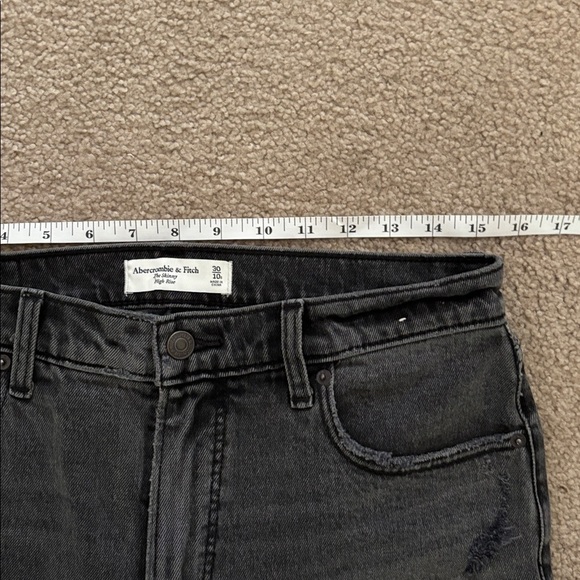 Abercrombie & Fitch: The Skinny High Rise-Charcoal High-Rise Jeans size 30 - Picture 3 of 6